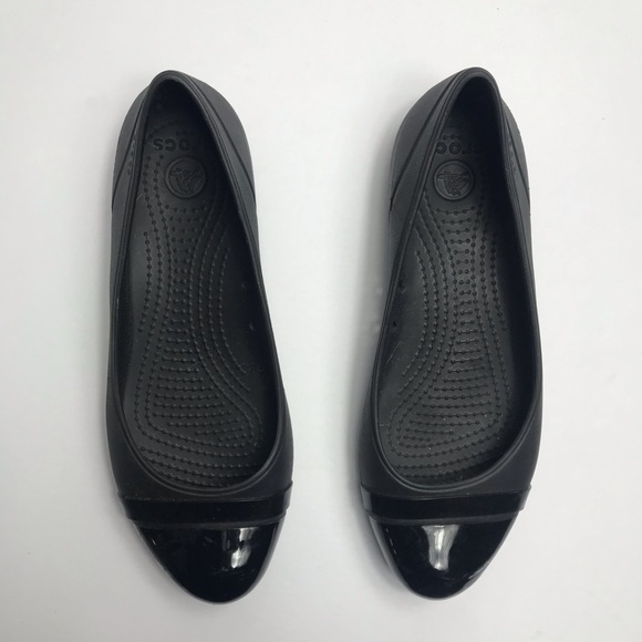 patent leather crocs